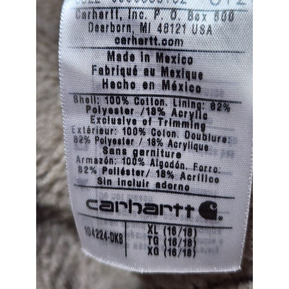 Carhartt Women’s Relaxed Fit Sherpa‑Lined Vest XL Brown - Picture 5 of 7